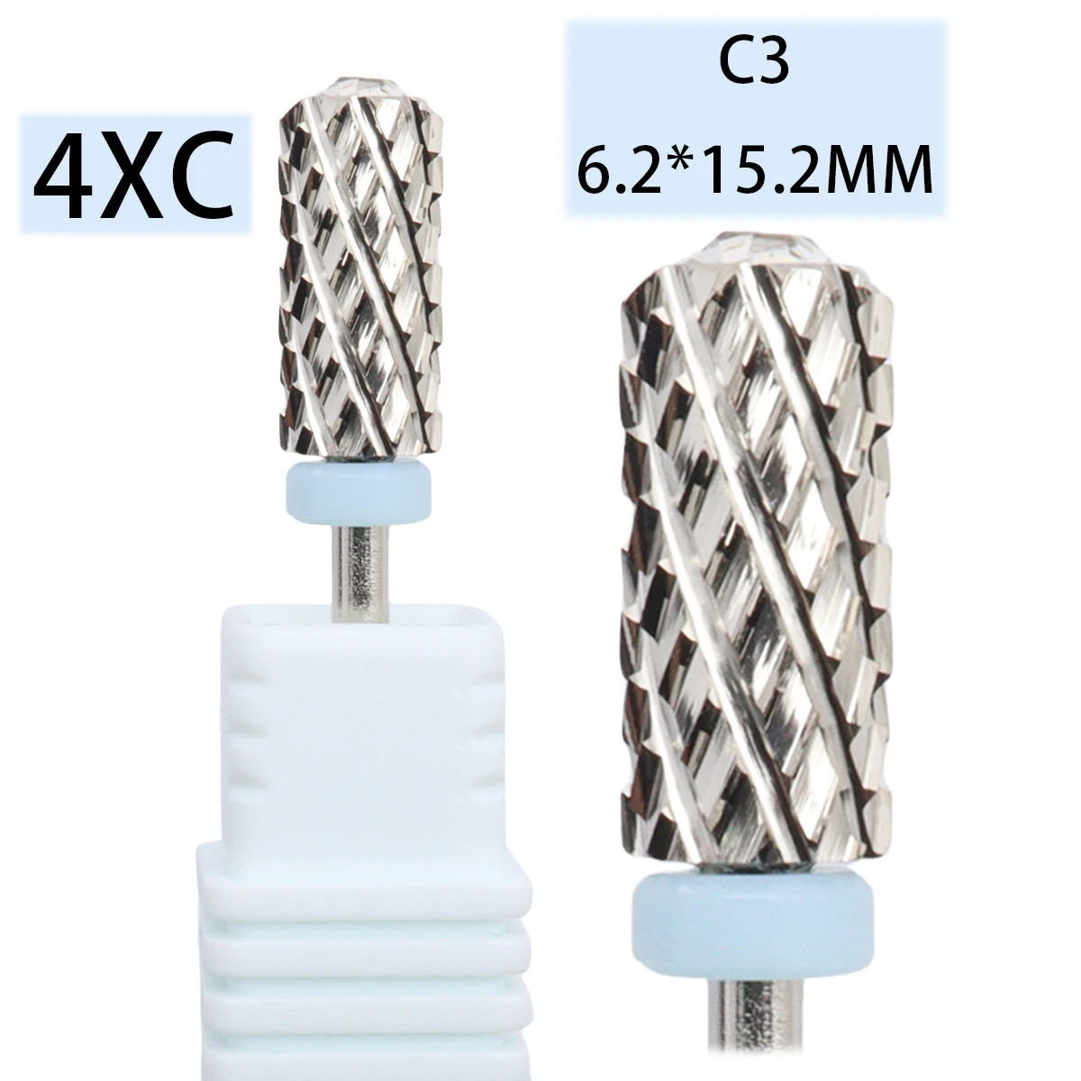 4XC 5 In 1 Left&Right Hand use Tungsten Carbide Nail Drill Bit Milling Cutter Eletric Manicure Machine Equipment Cuticle Clean