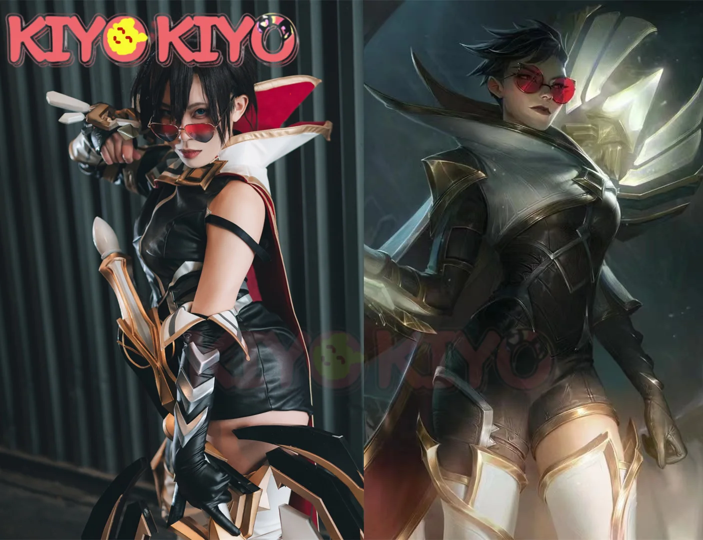 

KIYO-KIYO Custom size Game LOL Sentinel VN Cosplay Costume Sentinel Vayne Full set High Quality