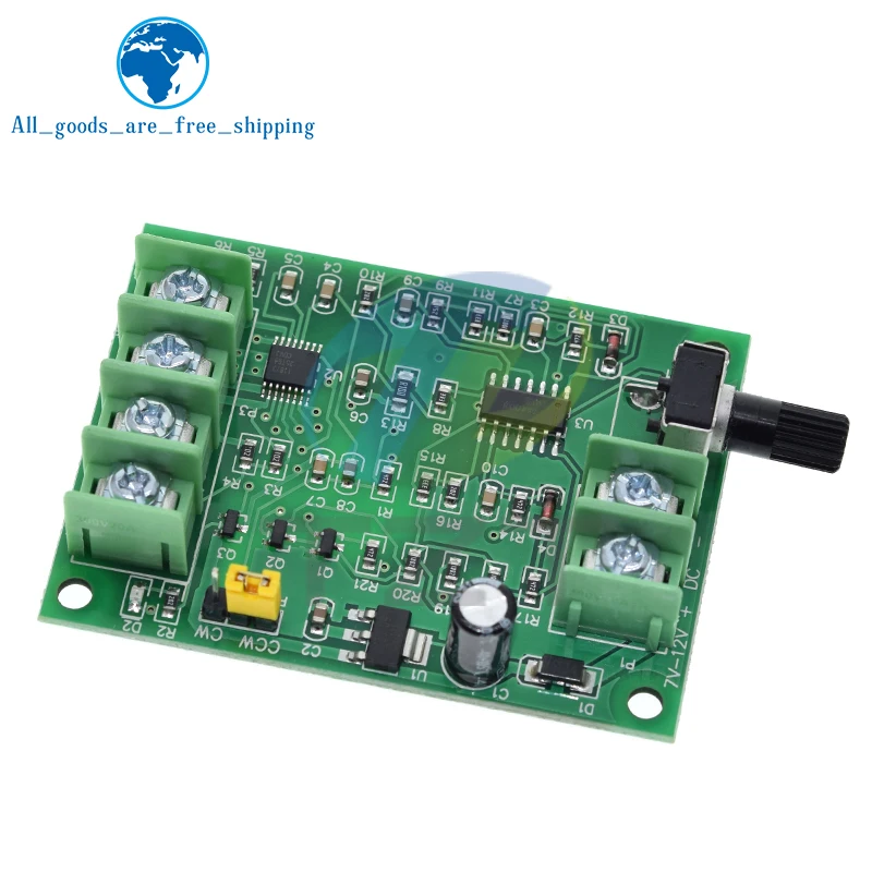 5V 12V Brushless DC Motor Driver Controller Board with Reverse Voltage Over Current Protection for Hard Drive Motor 3/4 Wire