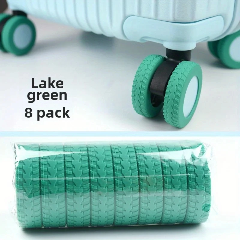 8Pcs Suitcase Wheel Covers Travel Luggage Foot Wheel Protectors Suitcase Wheels Trolley Box Casters Guard Cover Accessories