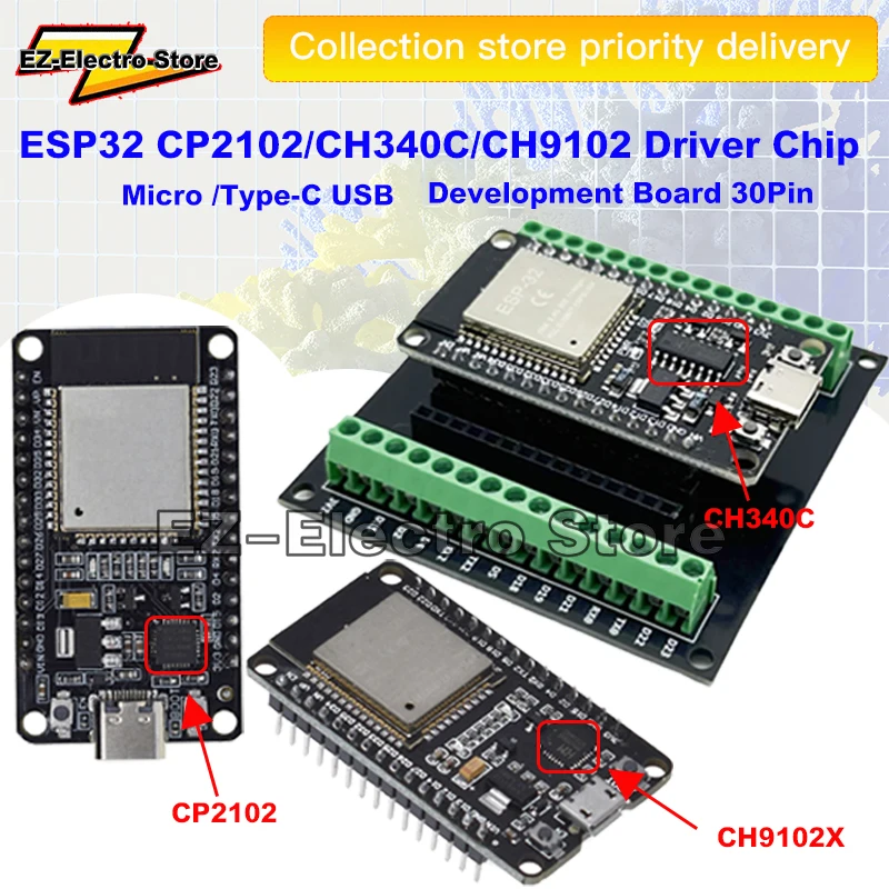 yZ[zESP32 J{[h WiFi + Bluetooth W[d̓fARA NodeMCU-32S ESP32-WROOM-32D 32U 30Pin {[h