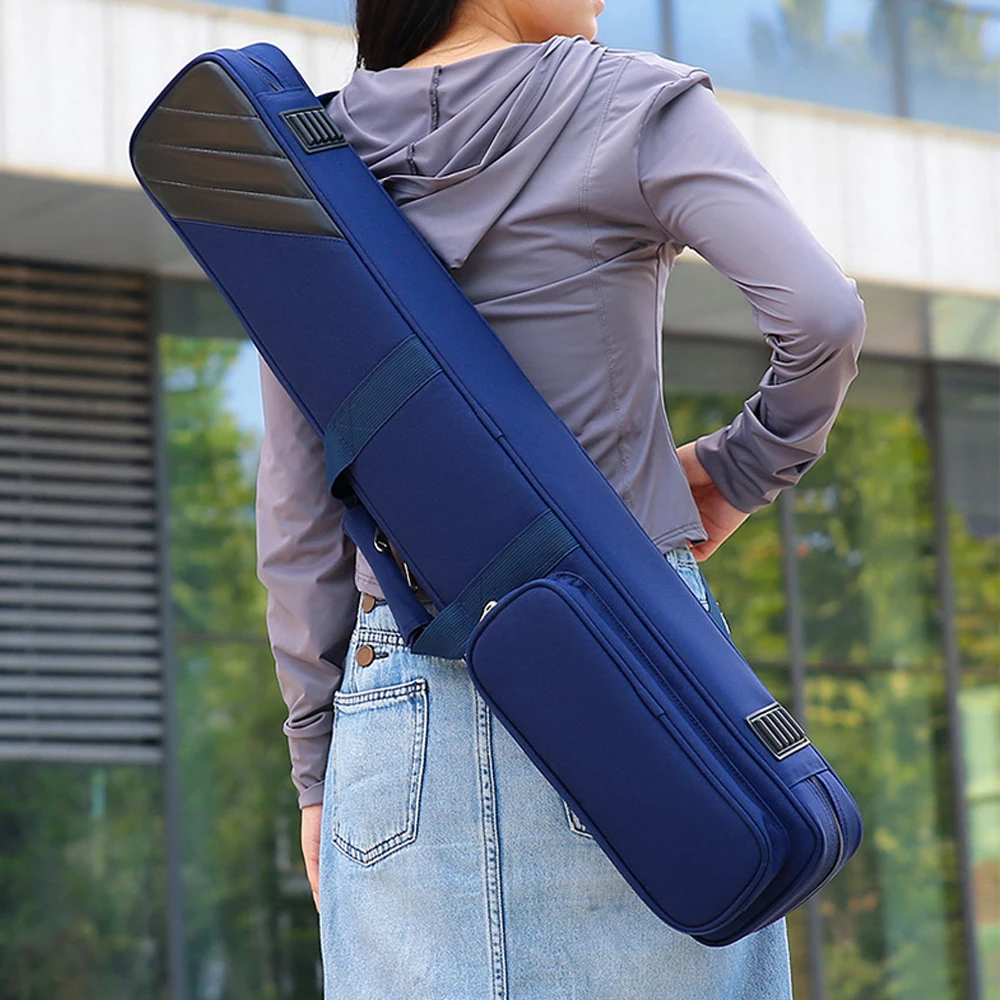 

1pcs New Scratch-Resistant Pool Cue Case Rugged Oxford Cloth Storage Bag Lightweight And Comfortable Storage Sports Billiard Cue