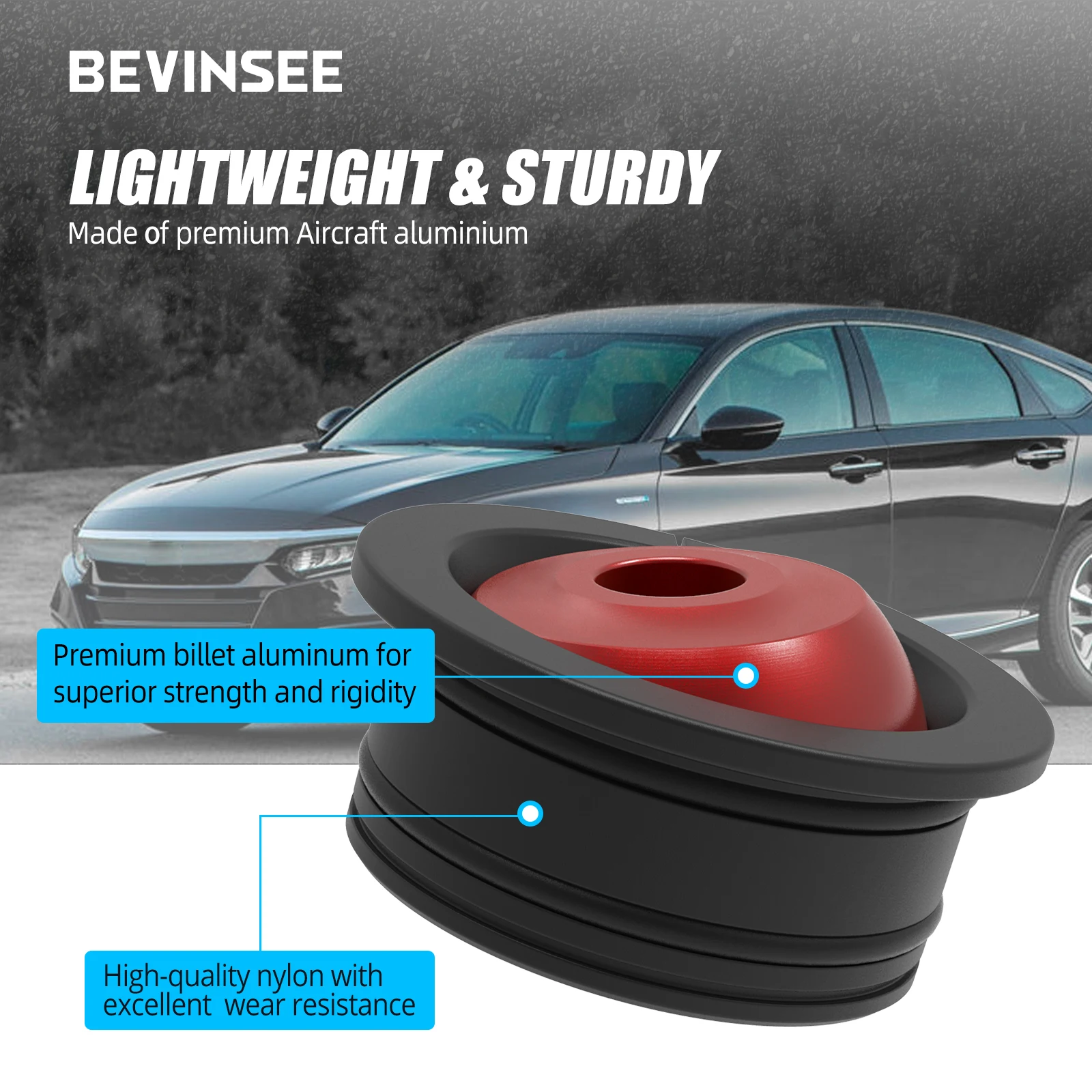 مجموعة جلبة كابل ناقل الحركة من BEVINSEE لسيارة Honda Civic/Civic Si/Civic Type R/Accord/Fit/CRZ، للناقل اليدوي #2