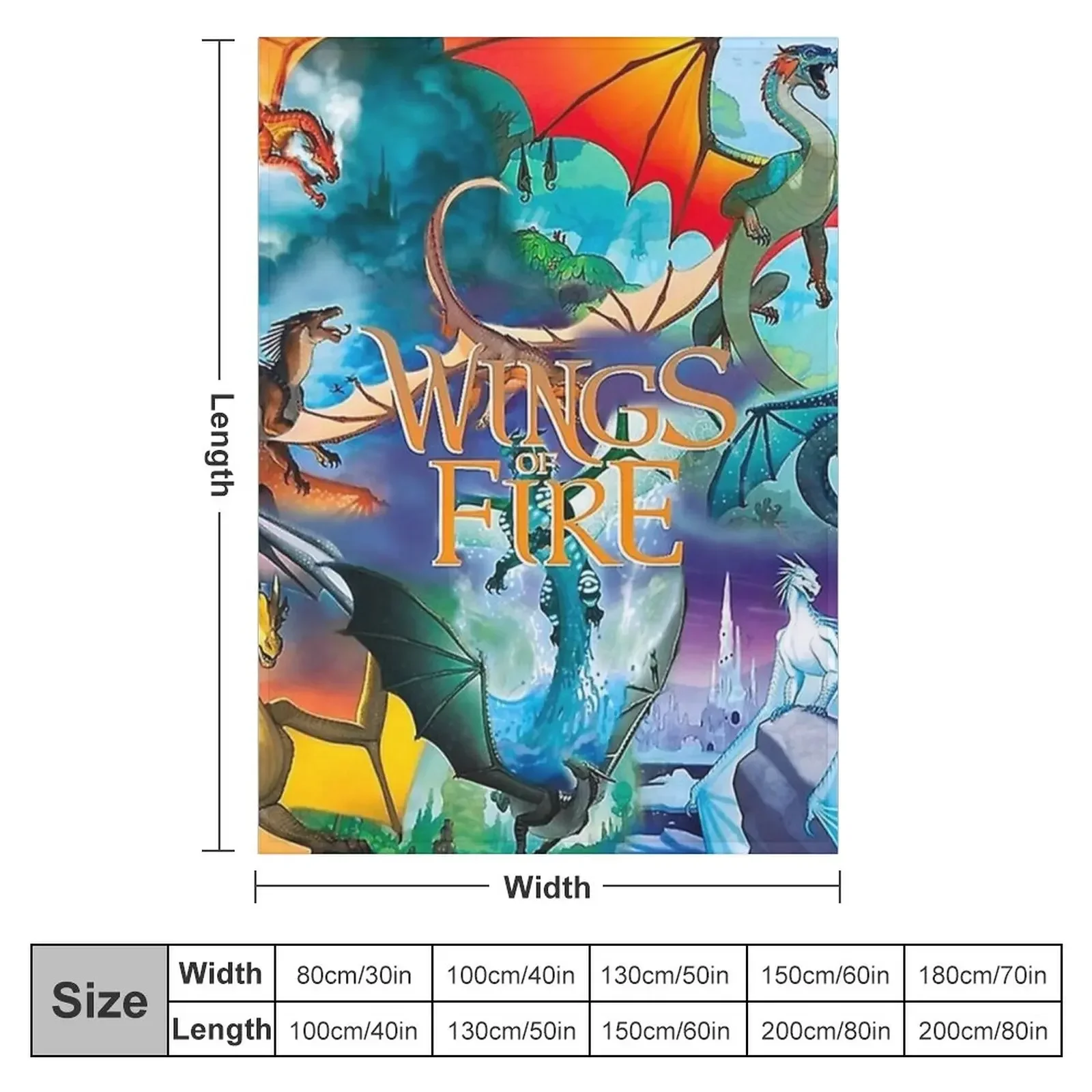 Wings Of Fire All Together Throw Blanket christmas gifts Kid'S funny gift for sofa Blankets