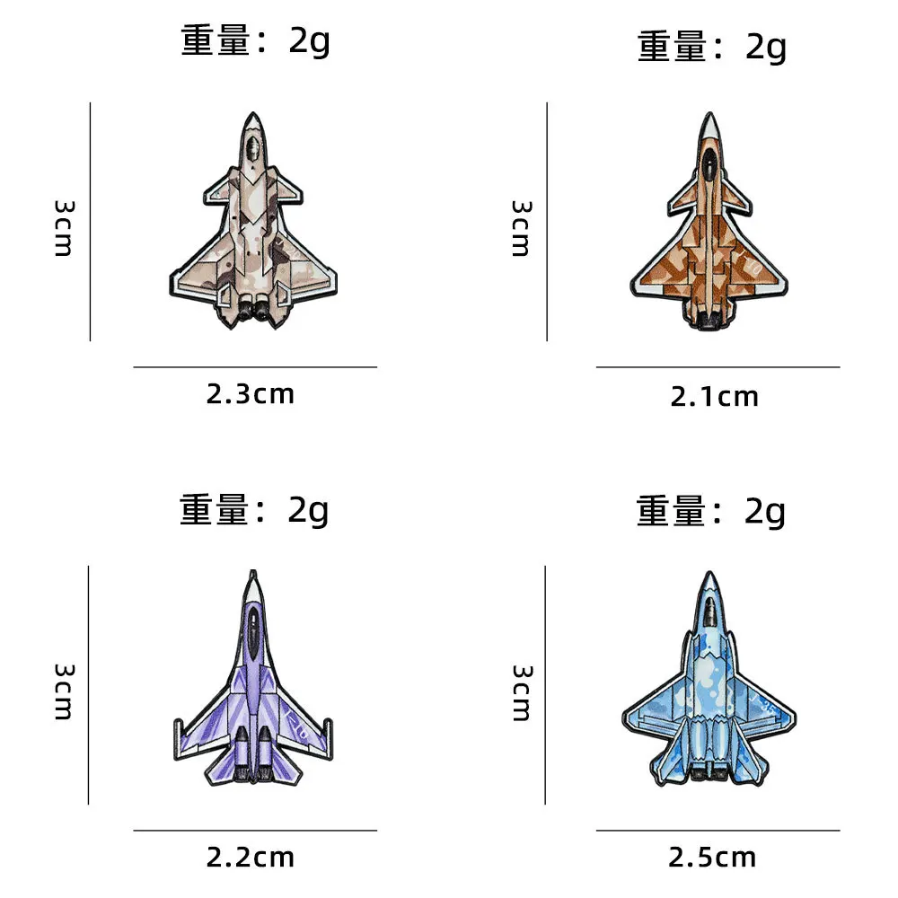 Souvenir Brooch Aviation Exhibition Military Fans Fighter Jet Simulation Aircraft Model Badge Collect Souvenirs Decor Accessory