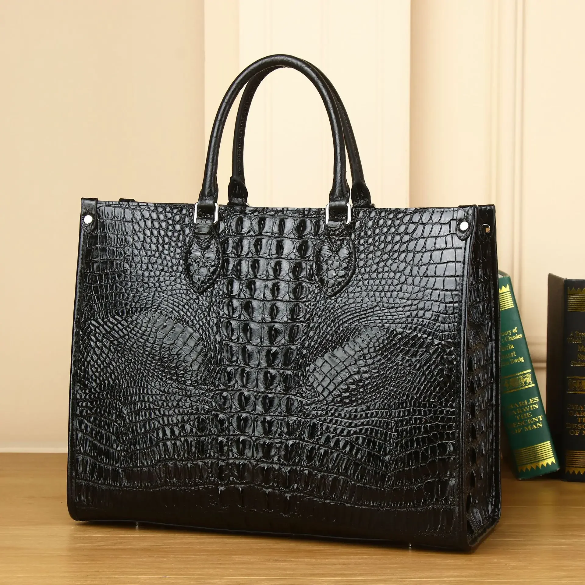 2025 New Fashion Alligator Women Handbags Designer Cow Genuine Leather Shoulder Bags Female Girl Brand Luxury Crossbody Bag