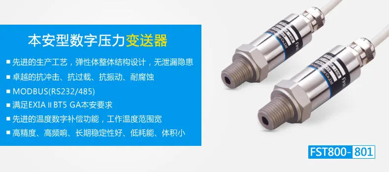 Intrinsically Safe Digital Pressure Transmitter