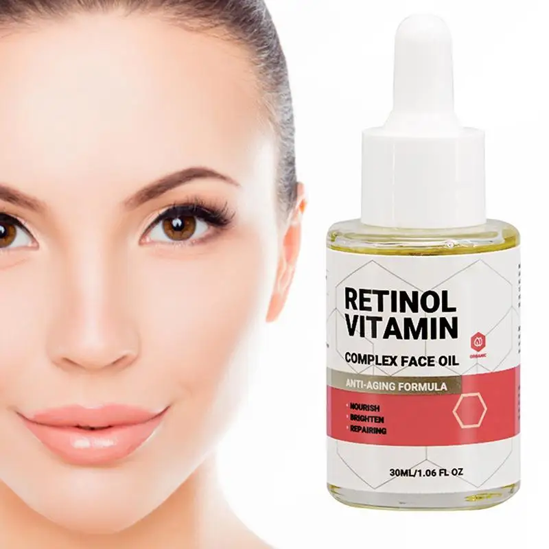 Aceite facial de Retinol puro, aceite vegetal de Retinol puro, aceite de piel, purifica la fórmula Natural, lucha contra el envejecimiento, Reduce las arrugas visiblemente