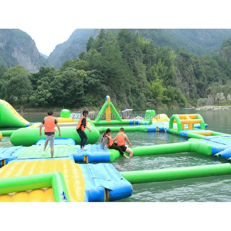 inflatable floating water park games swimming pool water equipment factory supply good quality