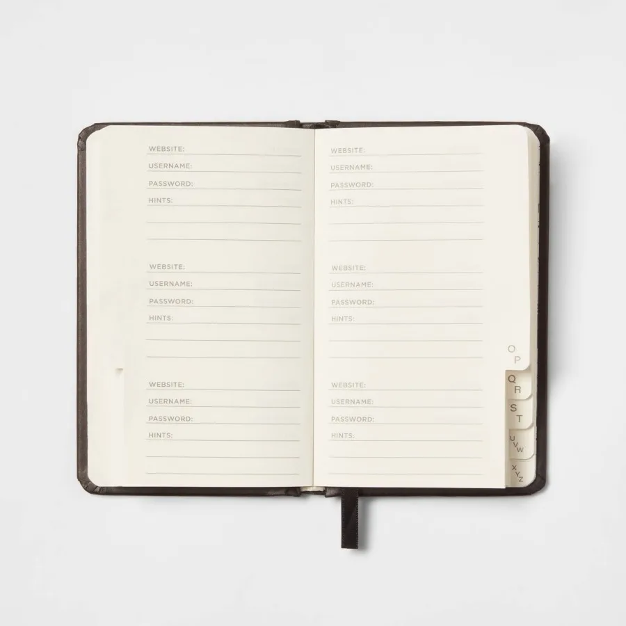 Password Log Notebook, 3.5