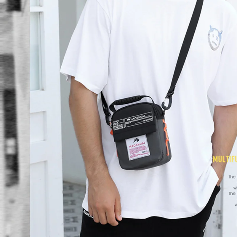 New Men Small Cross Body Top Handle Bag Waist Fanny Belt Pack Casual High Quality Nylon Sling Shoulder Messenger Tote Bags