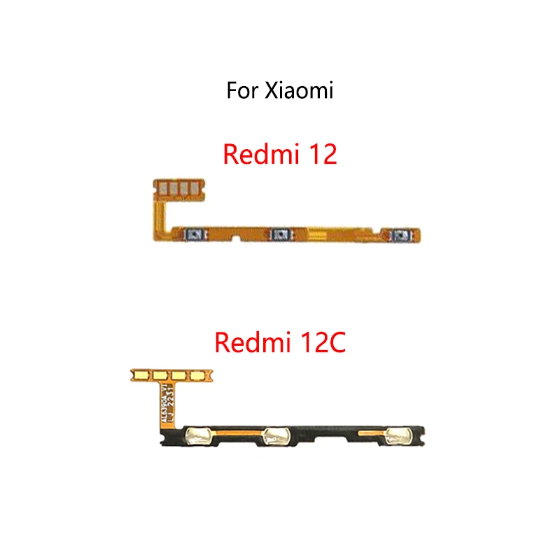 

Power Button Switch Volume Mute Button On / Off Flex Cable For Xiaomi Redmi 12 12C