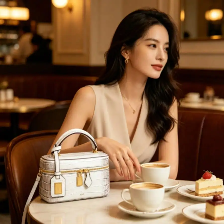 JW Box Bag White 2026 Summer New Women Small Square Bag Zipper Handbag Shoulder Crossbody Bag French Niche Designer Versatile Ba