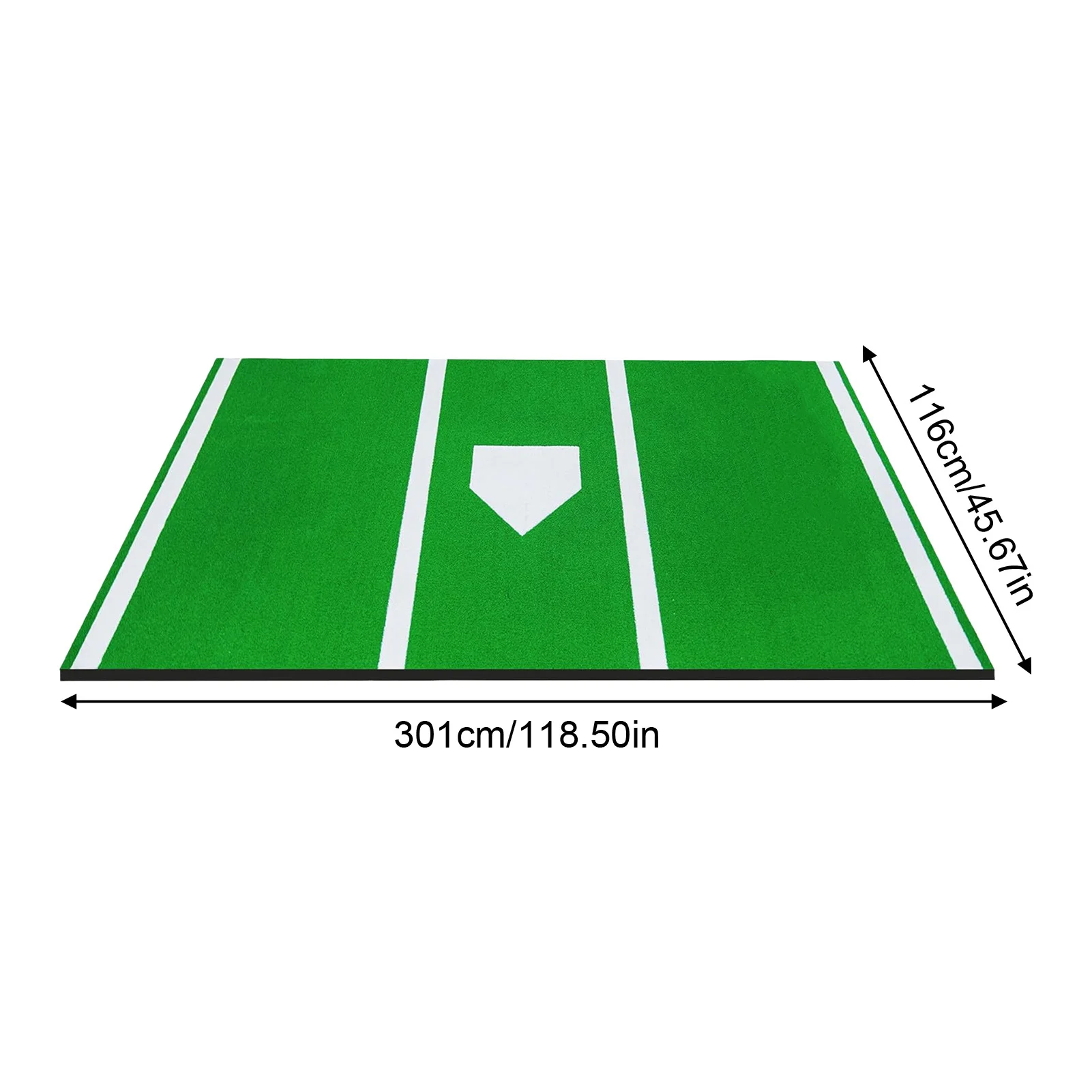 Estera de bateo de béisbol de 301x116cm, estera de entrenamiento de Softbol, jaula de bateo, estera antideslizante EVA resistente al desgaste, envío desde EE. UU.