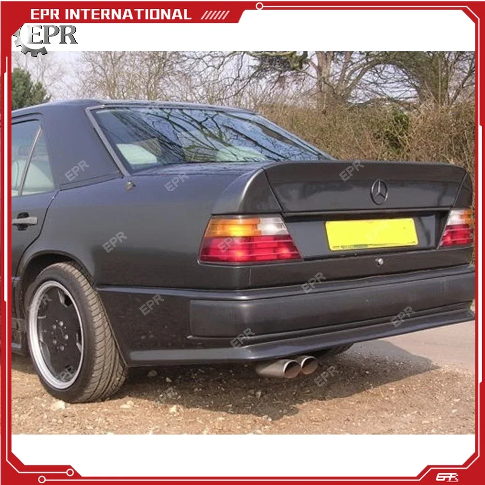 For E Class W124 (1984-1995) 4 Door Sedan 200TE E220 230TE E280 300TE 250D AMG Style Rear Spoiler FRP Rear Wing Lip