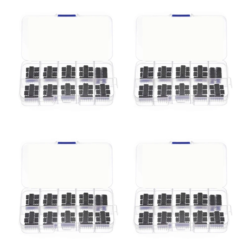 160Pcs(80Pcs 74Hcxx+80Pcs 74Lsxx) Series Logic IC Assortment Kit Digital Integrated Chip