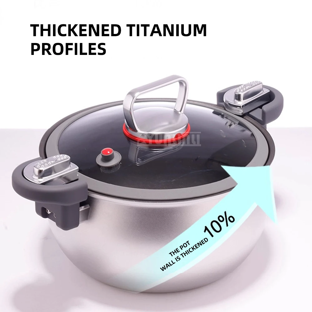 XC5593 Micro Pressure Soup Pot, Large Capacity Stewing Pot, 7L