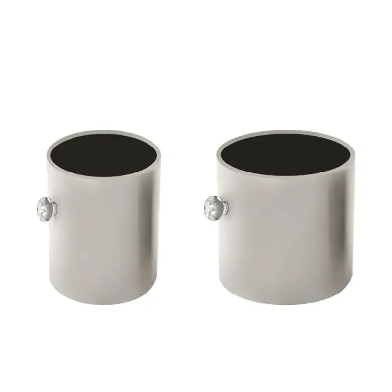 1Pcs Thickened Stainless Steel Cylinder Flange Socket Concealed Flange Socket Round Tube Wardrobe Clothes Pole Holder Wholesale