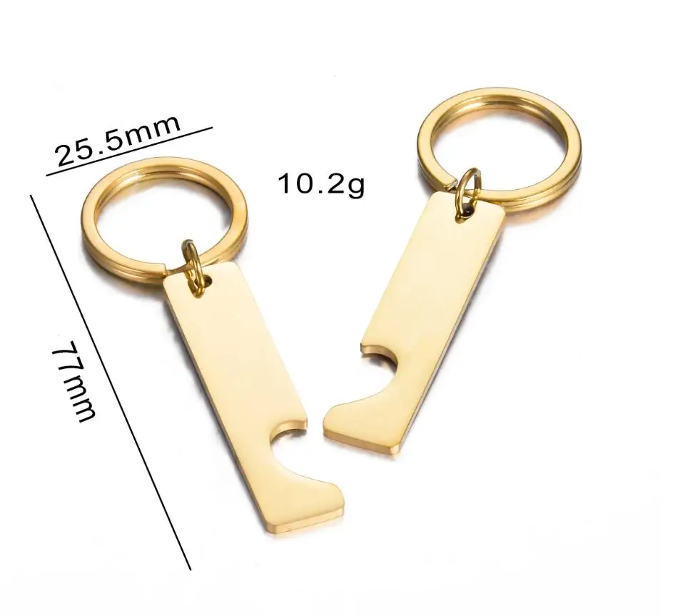 Blank Edelstahl Liebe Herz Bar Schlüsselbund für Männer Frauen ID Tag Schlüssel Kette Ring Mode Schmuck Paare Geschenk Dropshipping – Detail 2