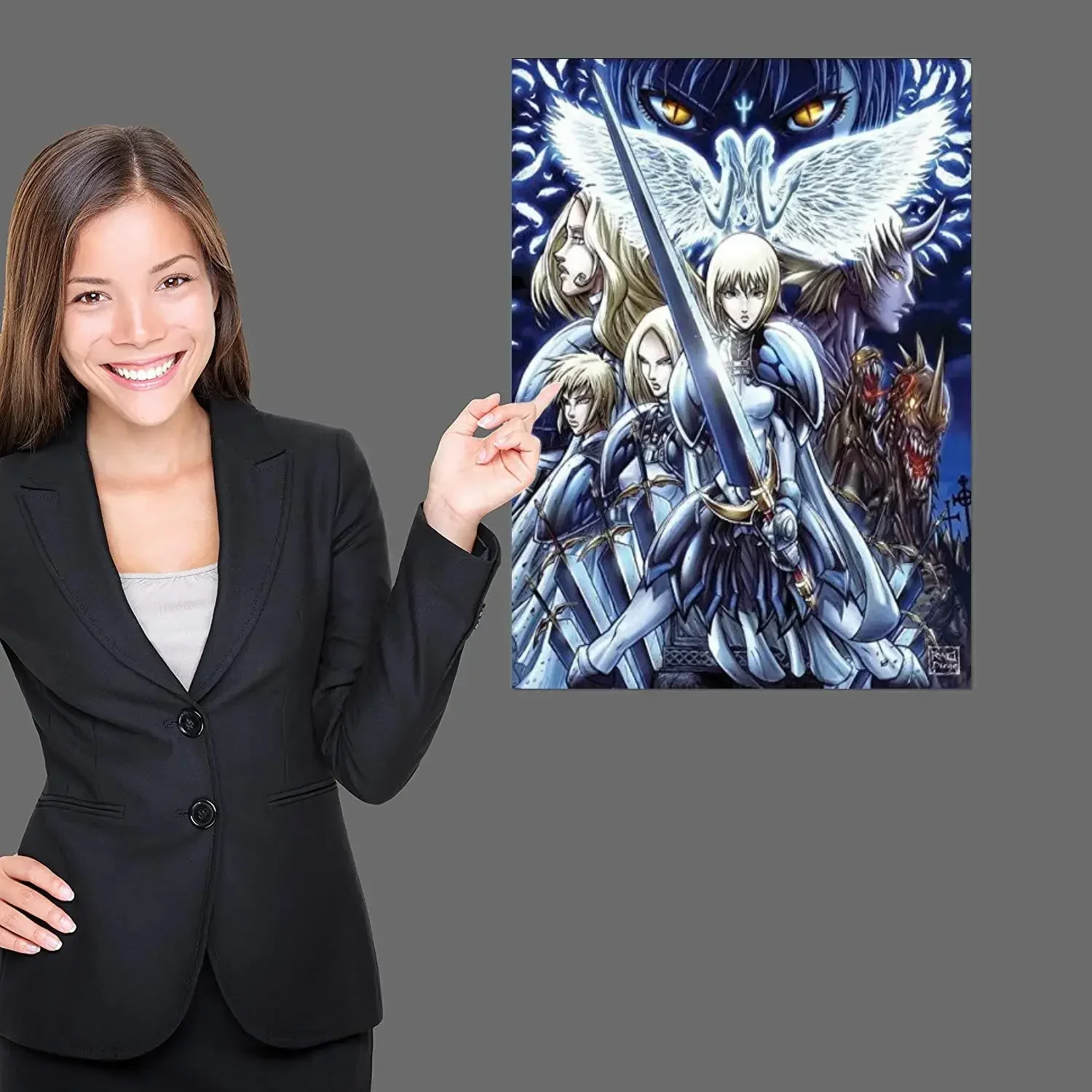 Claymore Teresa anime Poster Canvas Art Poster and Wall Art Picture Print Modern Family bedroom Decor Posters