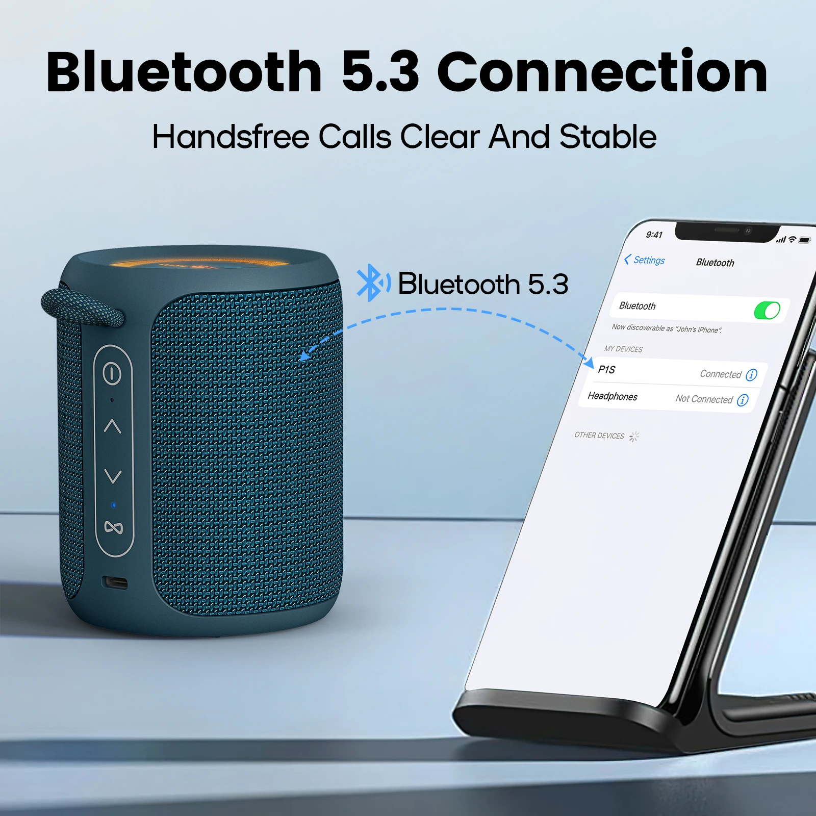 Портативная Bluetooth-Колонка WISETIGER P1S, 15 Вт, IPX7