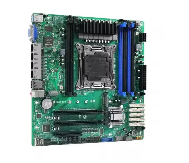 Beikong C612 Industrial PC NAS Soft Router Motherboard E5 Xeon V3 V4 Server VM 10-Disk X99 Computer