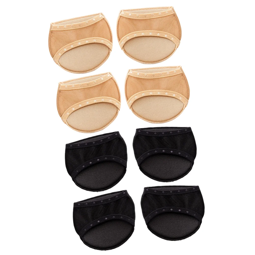 

4 Pairs Half Forefoot Pads Women Ball of Foot Cushion Invisible Forefoot Pads Socks for Sandals