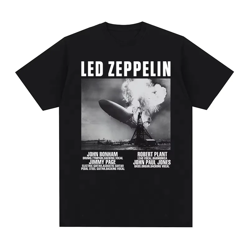 2026 Fashion New LED Vintage T-shirt Rock Band Mothership Tour Symbol Cotton Men T Shirt New Tee Tshirt Womens Tops