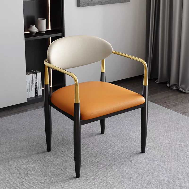 

Study Postmodern Dining Chairs Vintage Office Wooden Wedding Lazy Accent Dining Chairs Events Lounge Silla Trendy Furniture