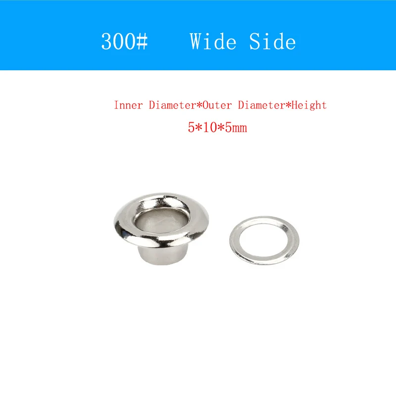 200sets/pack Silver Brass Eyelets with Grommet for DIY Scrapbooking Cap Leathercraft Shoes Belt Bag Tag Clothes Accessories