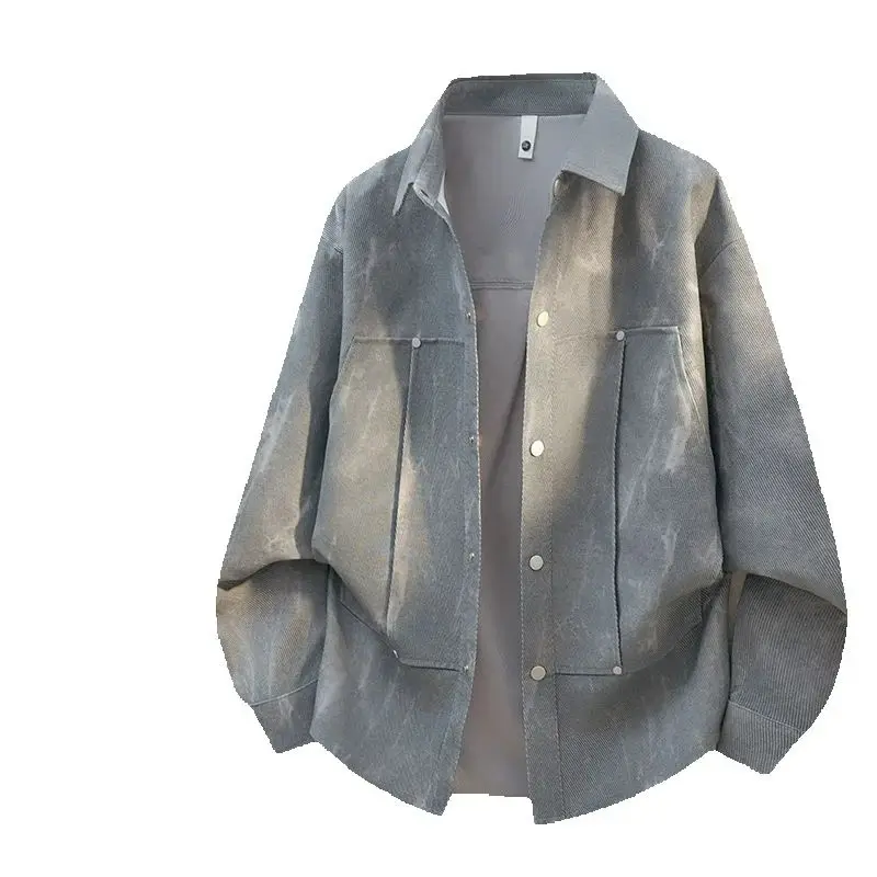 

2026 Spring Casual Shirt Men'S High Quality Fashion Trend Versatile Large Size Solid Color Comfortable Breathable Loose Jacket