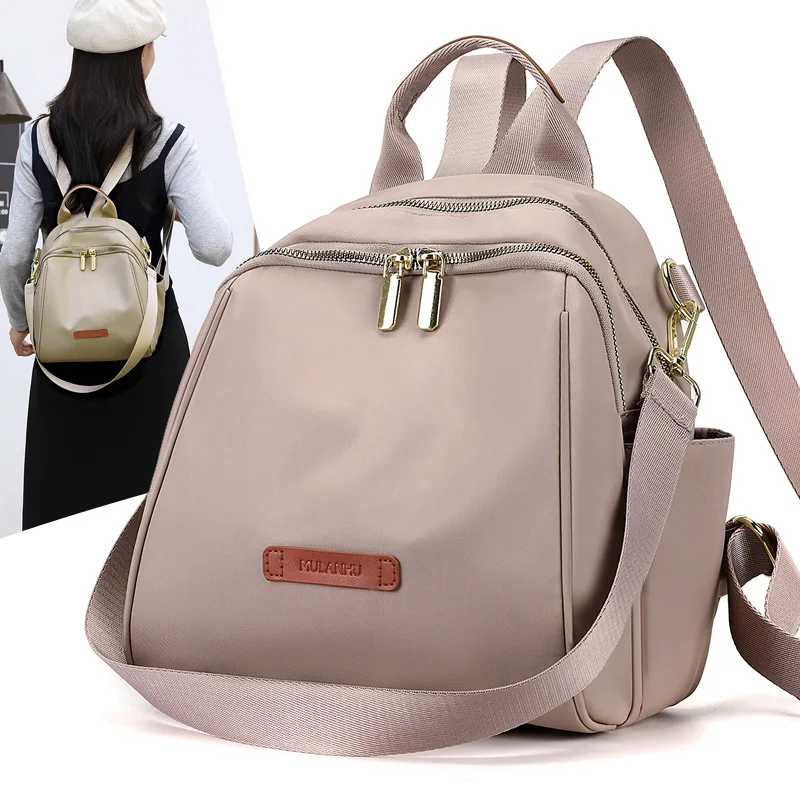 Casual Backpack Women Waterproof Nylon School Bags for Teenage Girls High Quality Fashion Travel  Small Shoulder Packbag