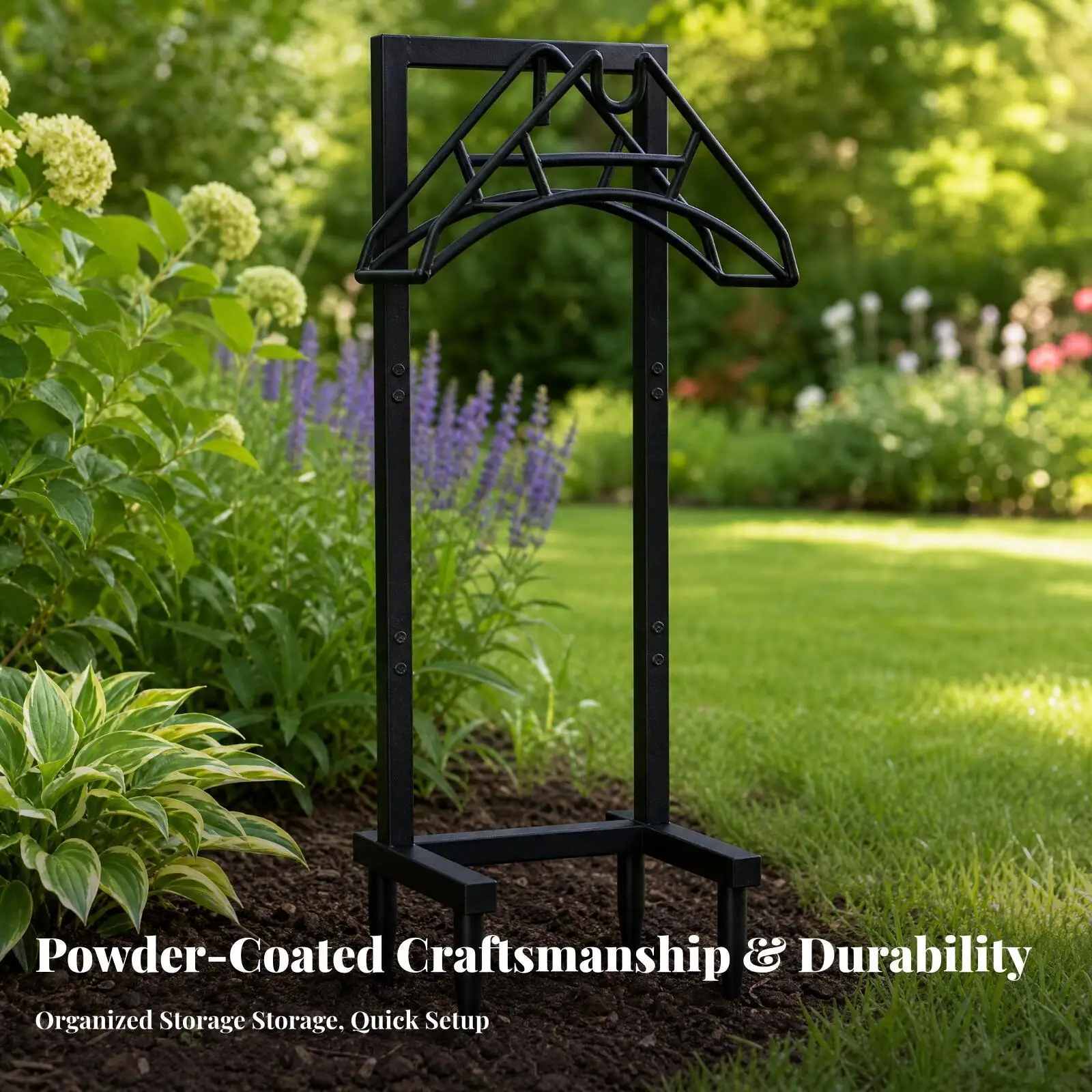 Freestanding Garden Hose Holder Stand Stable Alloy Hose Stand Stand Sturdy for Lawn, Flower Beds