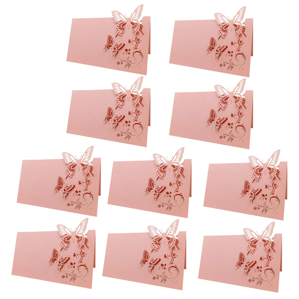 

100pcs Wedding Party Decoration Elegant Seat Name Cards for Banquet Feast Place Card Holders Table Setting Labels