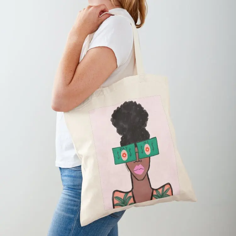 

Pay Me Tote Bag large tote bag cute pouch bag tote bags aesthetic shopping bags foldable