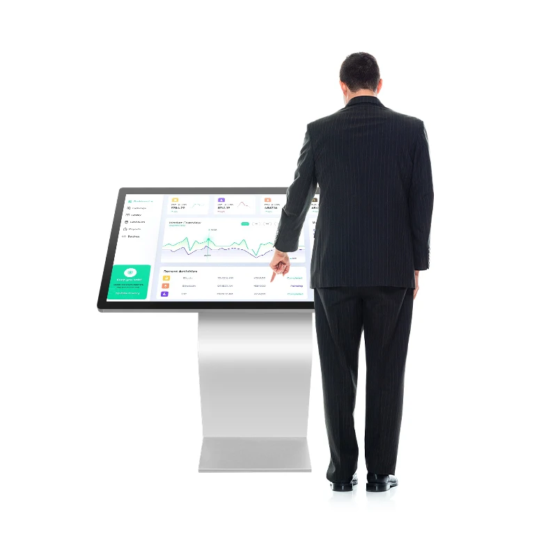 

Curved Screen Self-service Terminal All-in-one Pc Free Standing Interactive Multi Touch Multimedia Kiosk