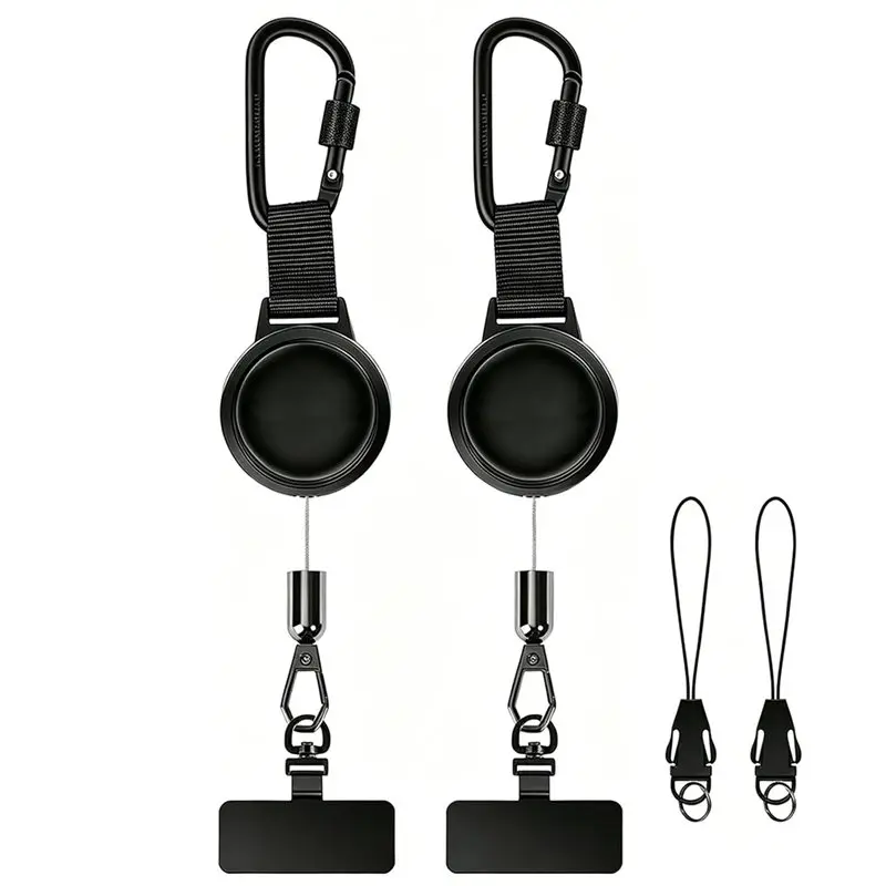 Super Deal -Phone Lanyard Retractable 2Pack Universal Tether For Outdoor Activities- Skiing Hiking Climbing Fishing