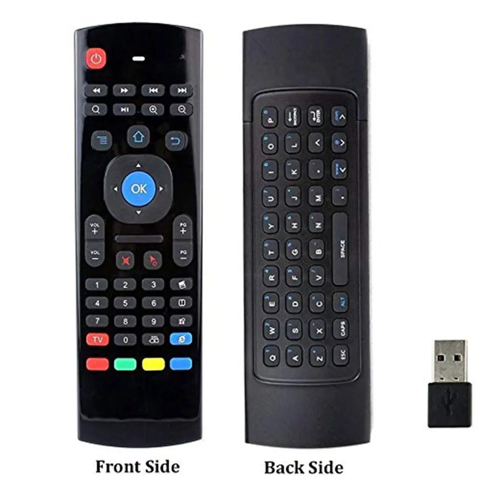 MX3-ratón inalámbrico inteligente, dispositivo con Control remoto, versión retroiluminada por voz, T3, RF, 2023