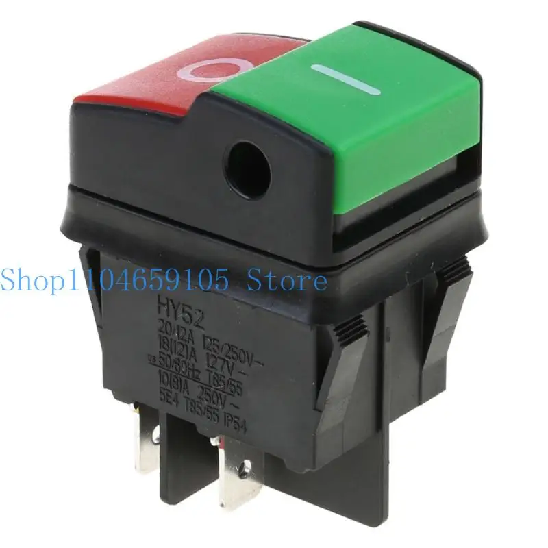 652F Hy52 Button Button impermeável e à prova poeira Operações simples interruptoras plástico ajuste para ferramentas
