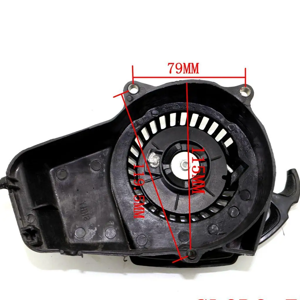 Pocket Bike Pull Starter Handle Recoil Durable Clinker Material for 49cc Mini Dirt Bike Engines