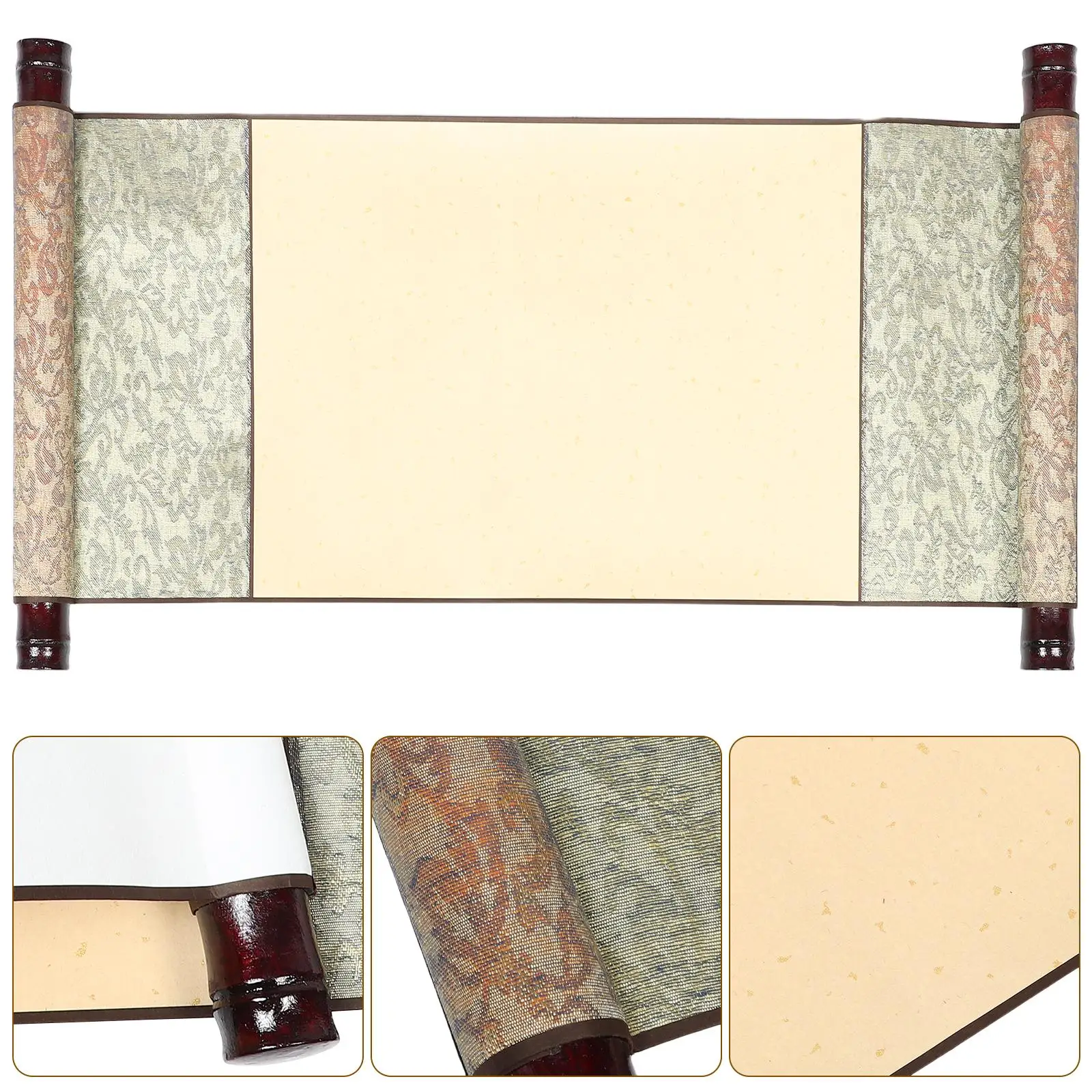 Mounted Rice Paper Scroll Calligraphy Wall Mounting Blank Hanging Scrolls Chinese