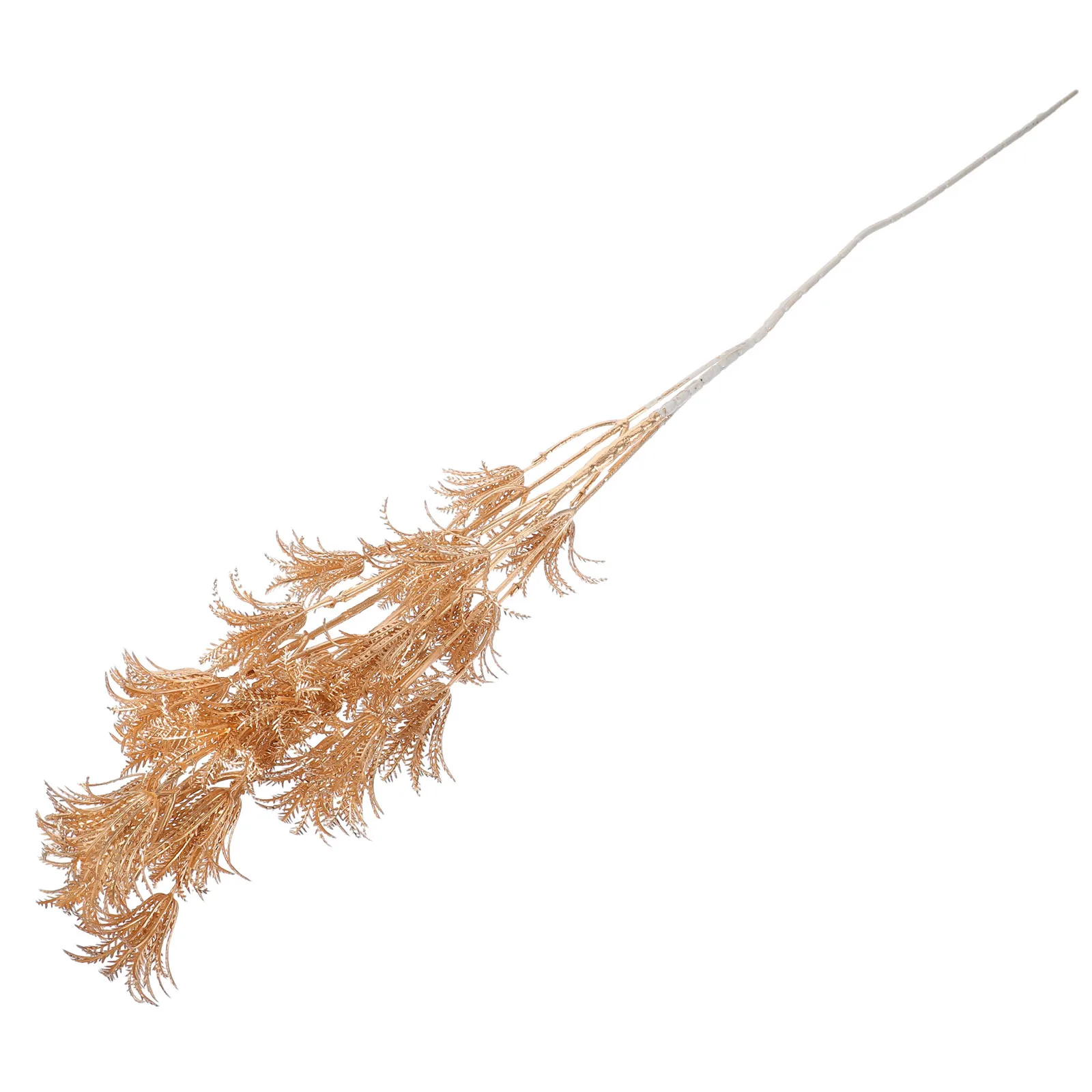 

Golden Artificial Leaves Stem Realistic Fake Leaves For Diy Flower Arrangement Home Decor Vase Plants Decoration