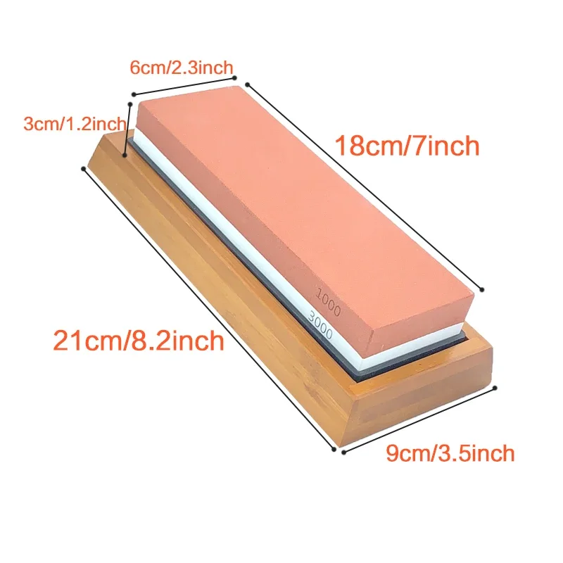 2000 5000 Grit Professional Knife Sharpener 3pc Whetstone Honing Water Stone Grinder Sharpening Stone Apex Egde Diamond Bars Set