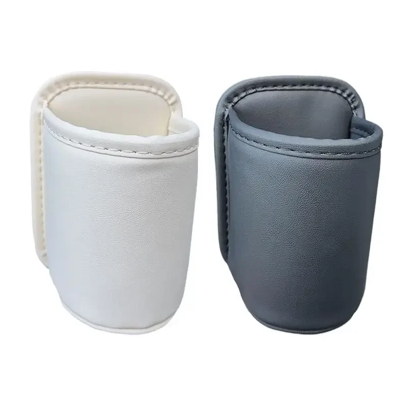 pu Leather Car Door Cup Holder Auto Drink Rack Storage Bin Auto Back Seat Cup Holder Organizer For Car Interior Accessories