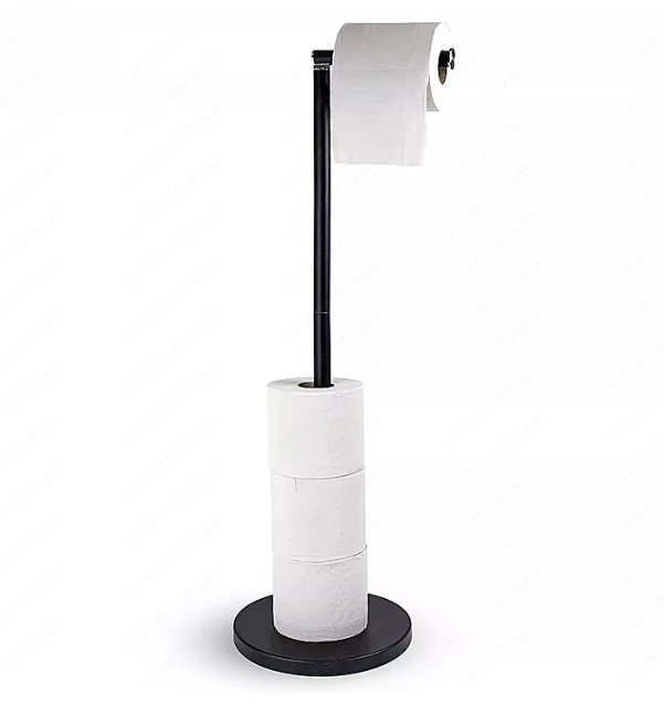 Floor-to-ceiling stainless steel tissue holder Roll paper holder Toilet toilet paper holder Freestanding model