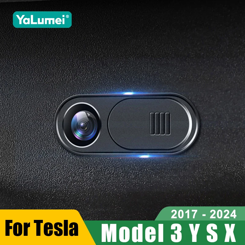 For Tesla Model Y 3 S X 2017 -  2020 2021 2022 2023 2024 Car Interior Webcam Camera Protector Privacy Cover Accessories