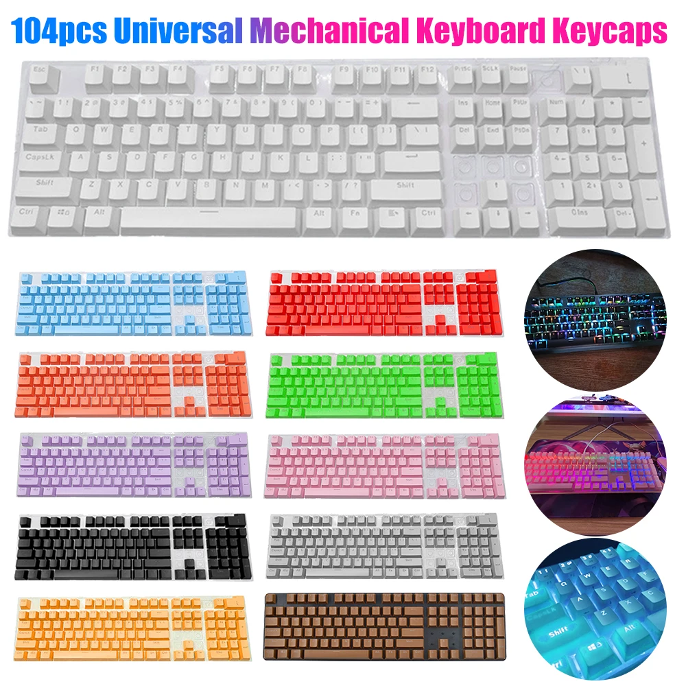 Mechanical Keyboard 104 Doubleshot ABS Spacebar Keycaps Blank Keycaps For Cherry MX PC Desktop Computer Key Cap Switches keycap