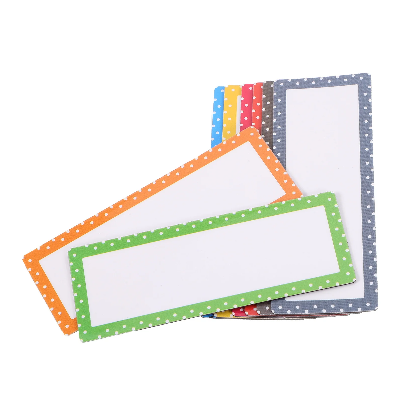 

8Pcs Magnetic Dry Erase Labels Reusable Name Tags for Whiteboard Refrigerator Cabinets Decorative Design Easy to Identify