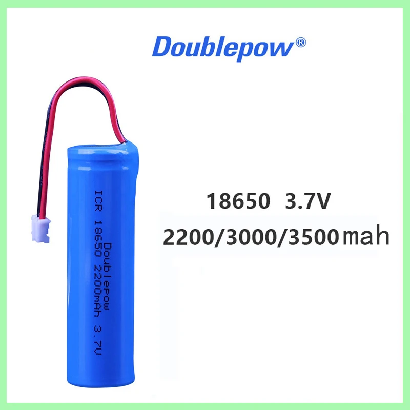 18650 3.7V Rechargeable Lithium Battery Pack 2200mah 3000mah 3500mah  LED Light Bluetooth Speaker 4.2V Emergency DIY battery