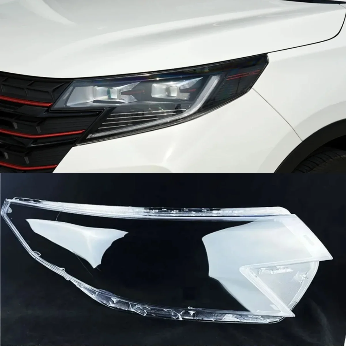 

For Trumpchi GS3 Front Headlight Cover Shade Headlamp Shell Lampshade Lens Plexiglass Replace Original Lampshade 2021 2022